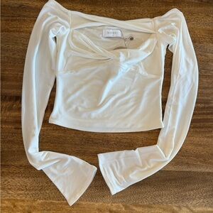 White Long Sleeve Women's Top